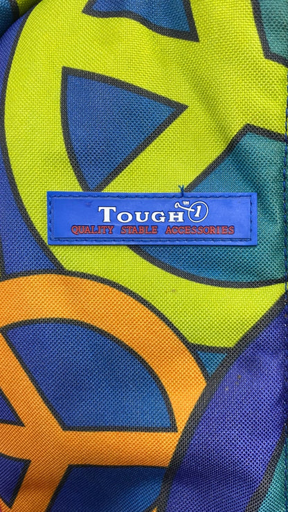 USED Tough1 Padded Bridle Bag One Size Multicolor Peace Signs