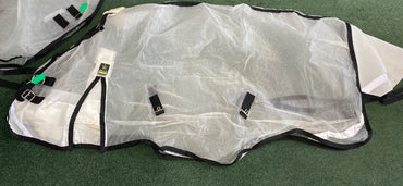 USED Fly Turtle Fly Sheet with Neck 72" White with Black Trim