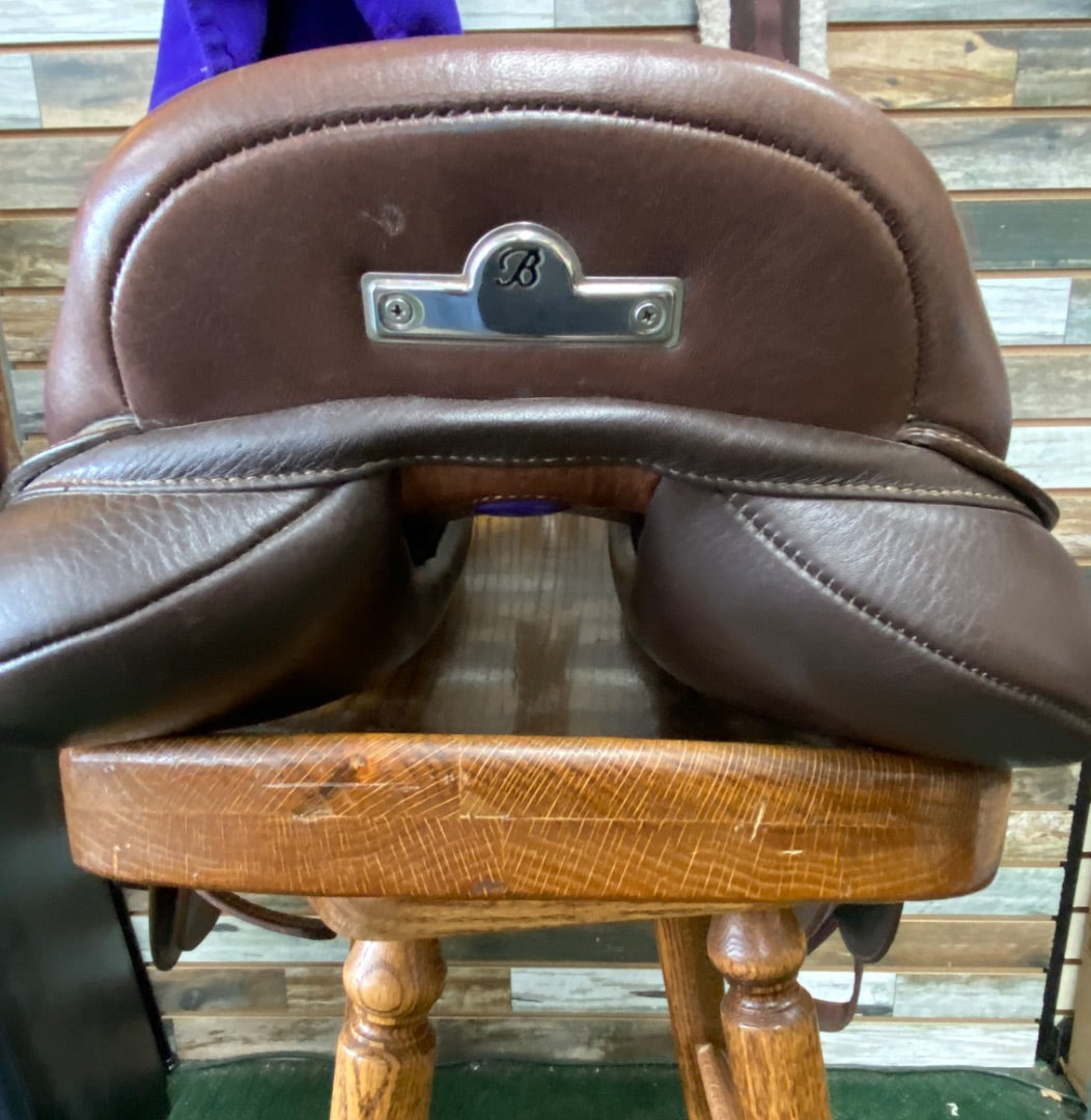 USED 18" Bates Caprilli Close Contact Jumping Saddle in Classic Brown