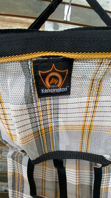 Kensington 2 Flake Hay Bag with Rim  Black/Orange Plaid