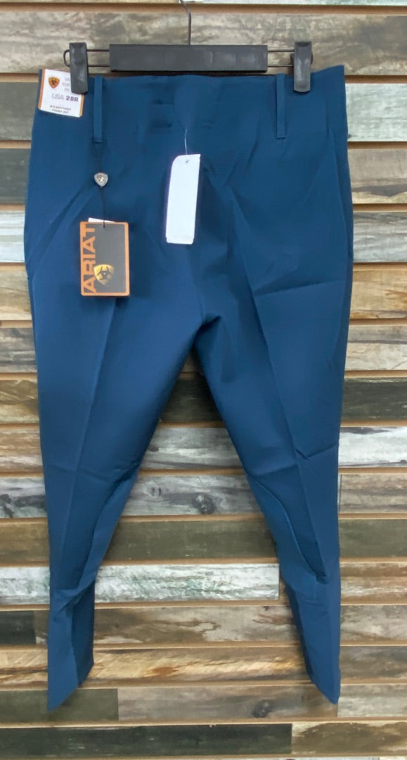 USED ARIAT Knee Patch Low Rise Breeches 28R Dark Teal