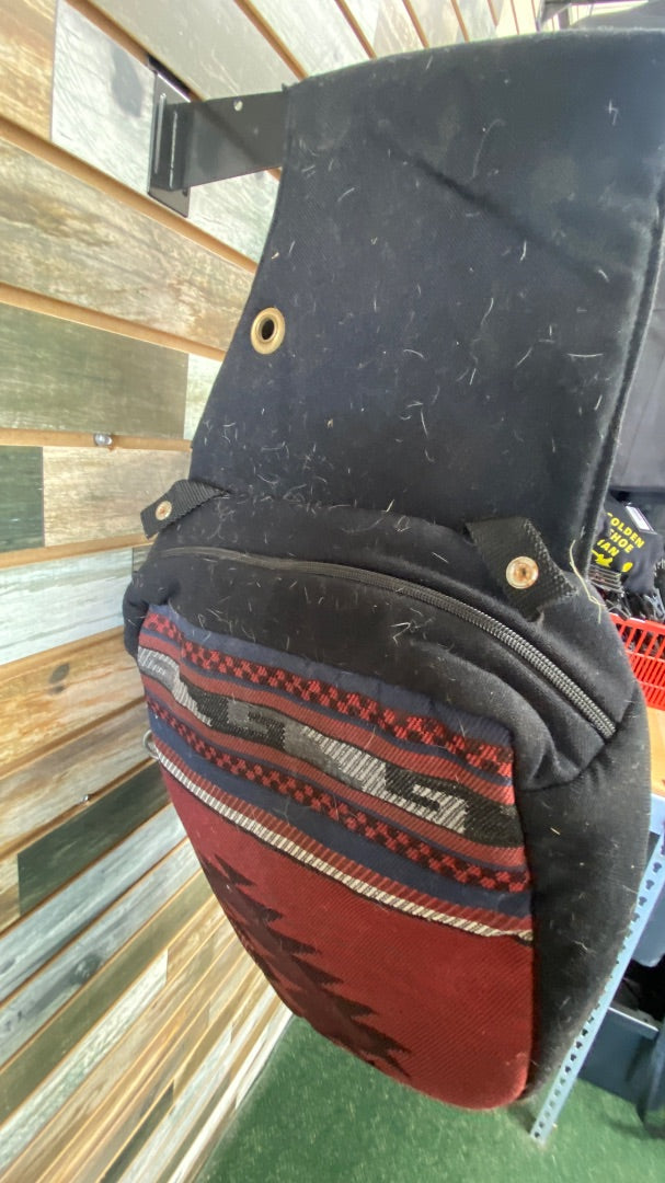 USED  Saddle Bag Black/Red/Blue  Black/Red/Blue