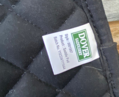 USED Dover Black Saddle Pad AP AP Black