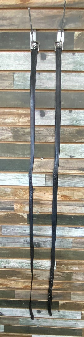 USED Passier Passier Black English Stirrup Leathers 60" 60" Black