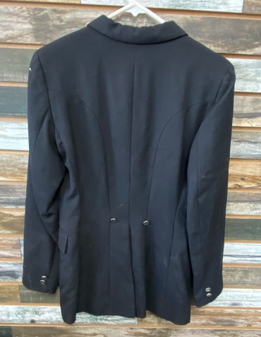 USED The Elite Black Show Coat 100% wool, 12R Black