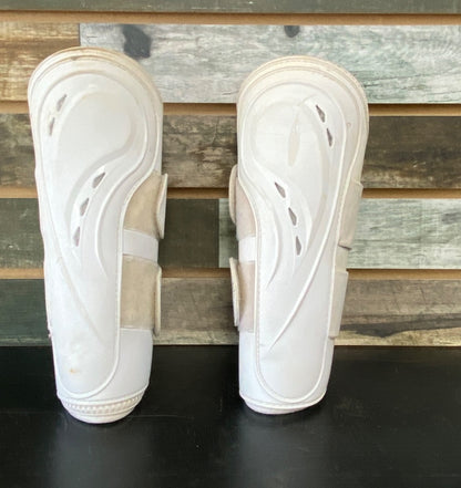 USED LeMieux Front Brush Boots White Large Large White