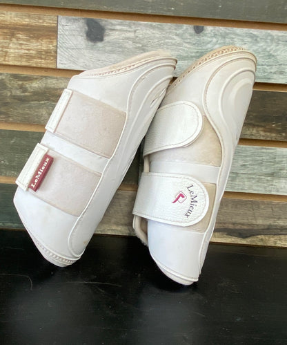 USED LeMieux Front Brush Boots White Large Large White