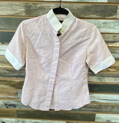 USED Essex Classic Ladies Show Shirt Coolmax Performance Collection Small Pink