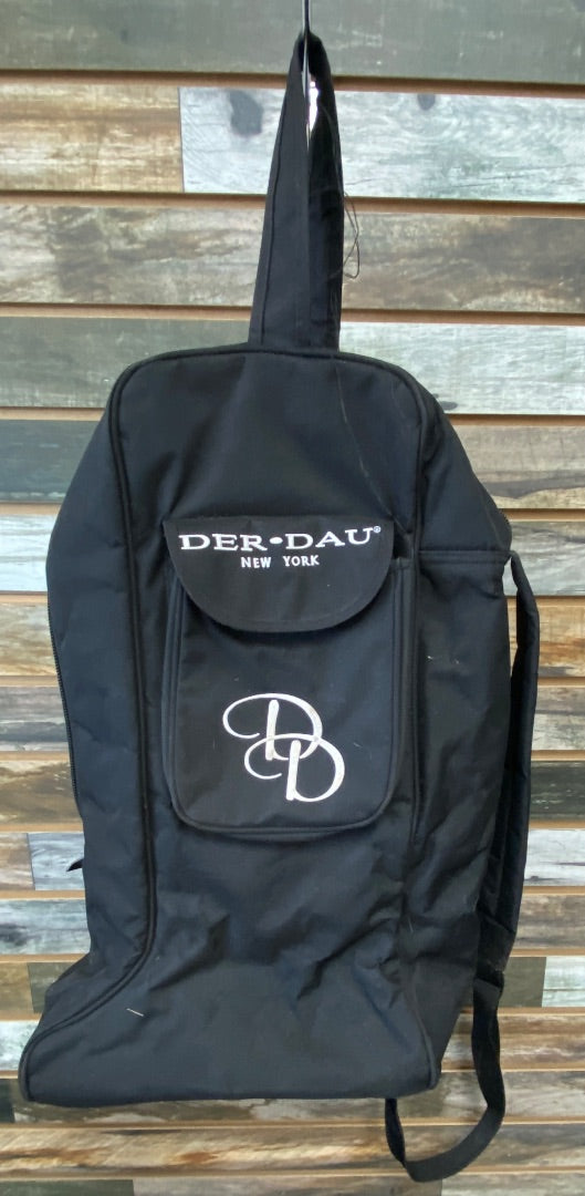 USED Der-Dau Black Boot Bag  Black