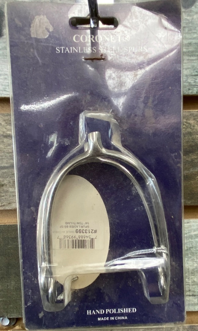 USED Coronet NWT Coronet Spurs tom thumb 1/4 Silver