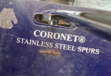 USED Coronet NWT Coronet Spurs tom thumb 1/4 Silver
