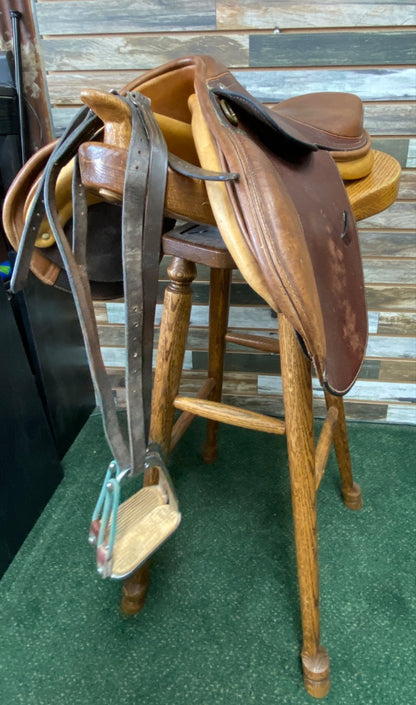 USED Collgiate Hunter Saddle 14" seat Med Tree 14" Brown