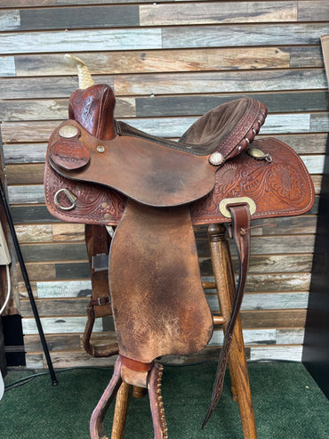 USED Ranten Roughout Barrel Saddle 13" Medium OIl