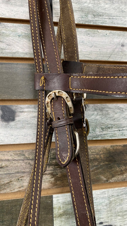 USED Halter Bridle | Size Full - Brown
