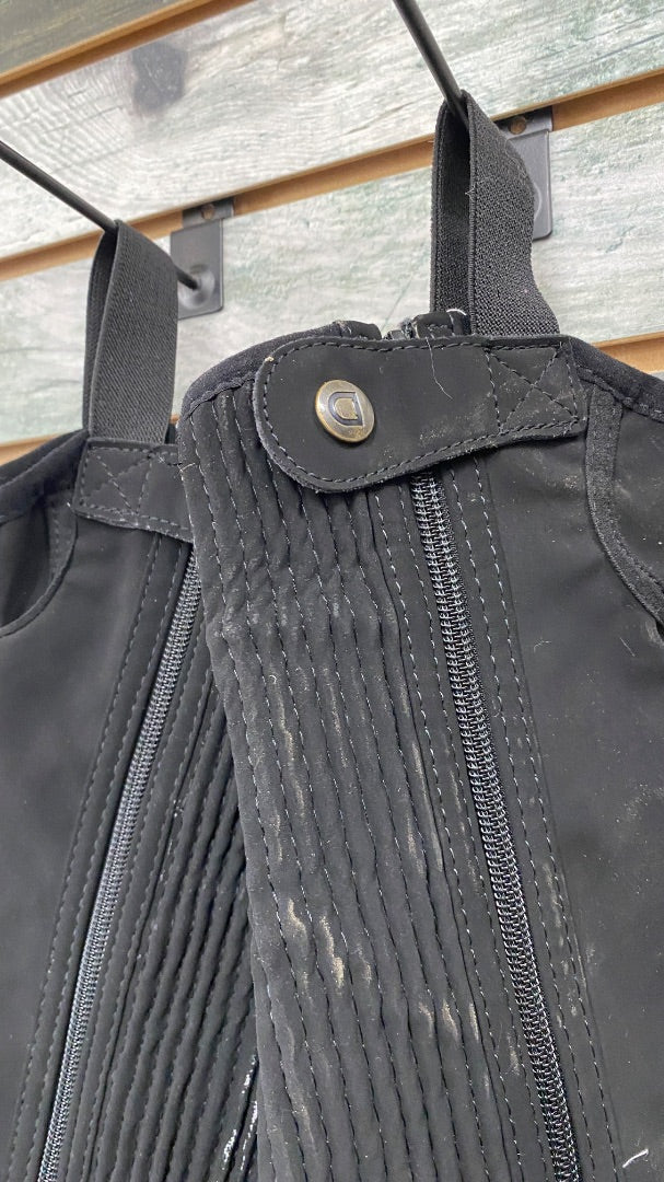 USED Dublin Suede Half Chaps | Youth Medium - Black