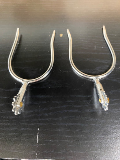 USED  Ladies Western Spurs  Silver