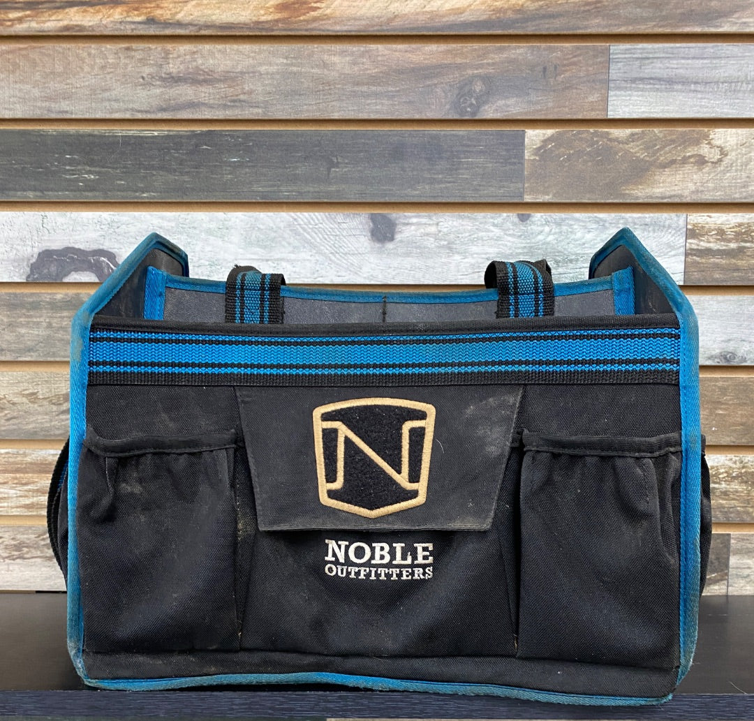 USED Noble Outfitters Grooming Tote Black/Teal  Black/Teal