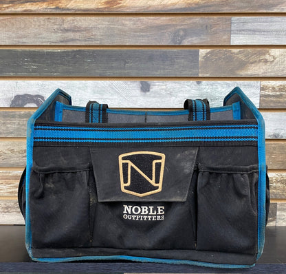 USED Noble Outfitters Grooming Tote Black/Teal  Black/Teal