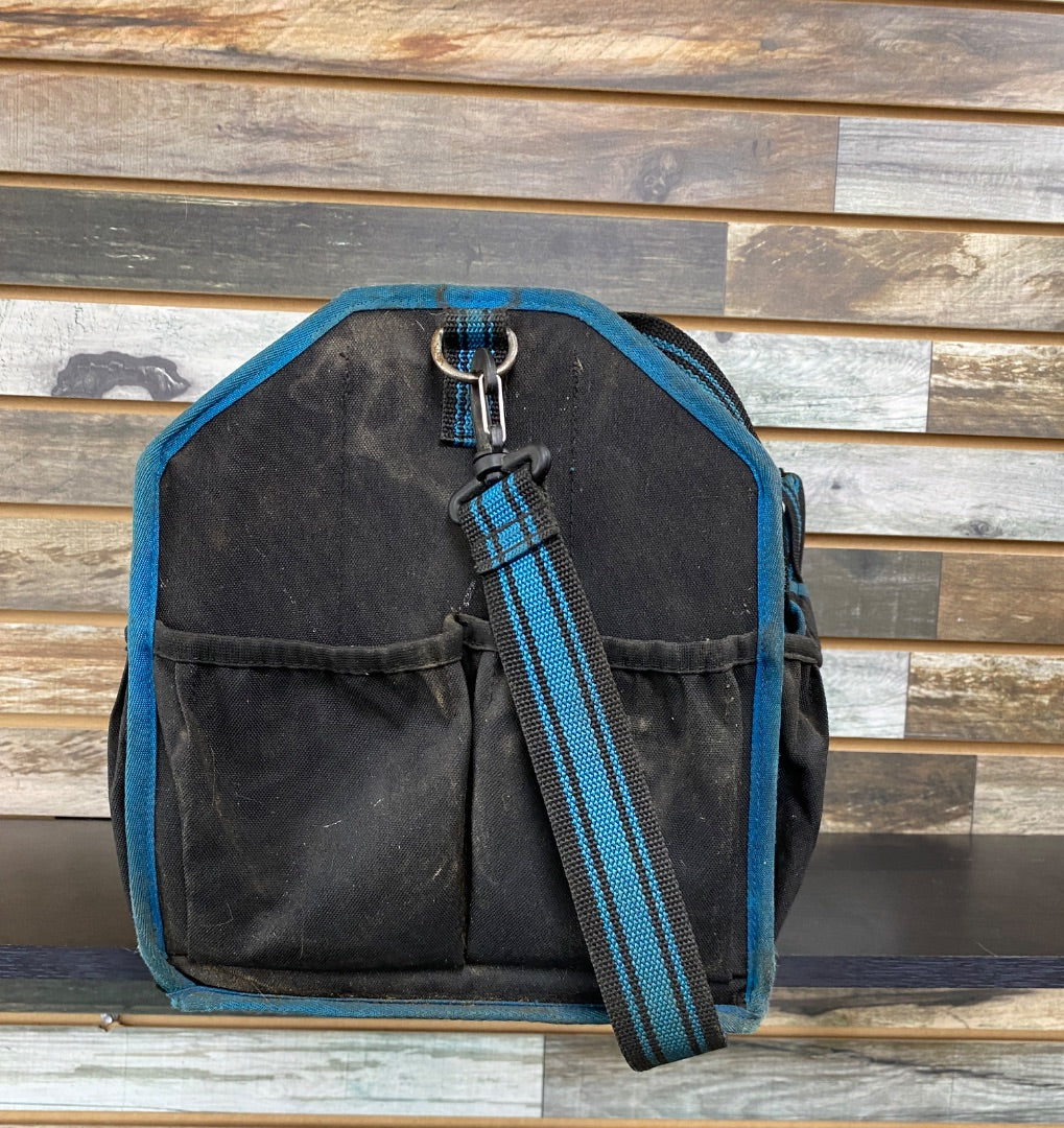 USED Noble Outfitters Grooming Tote Black/Teal  Black/Teal