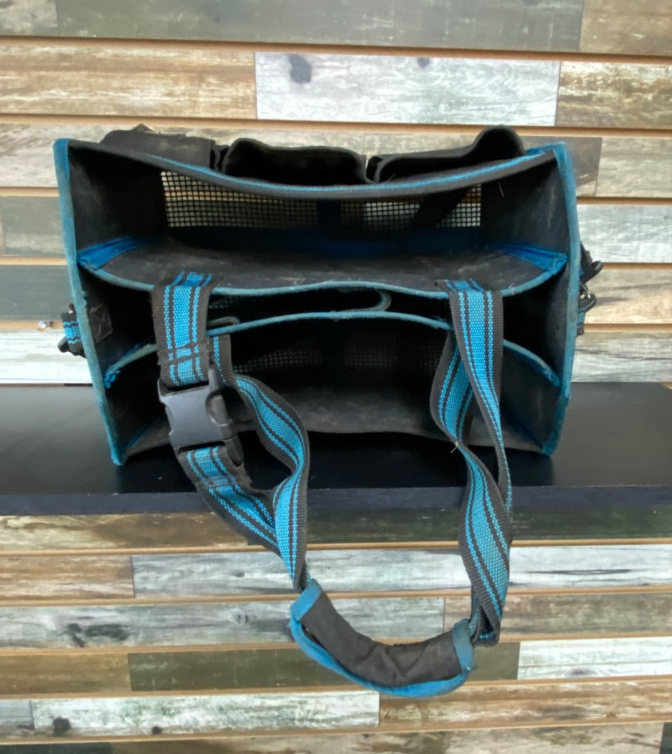 USED Noble Outfitters Grooming Tote Black/Teal  Black/Teal