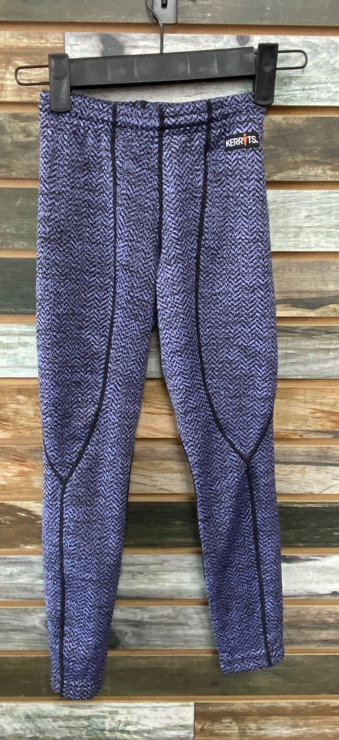 USED Kerrits Knee Patch Breeches Small Periwinkle/Black