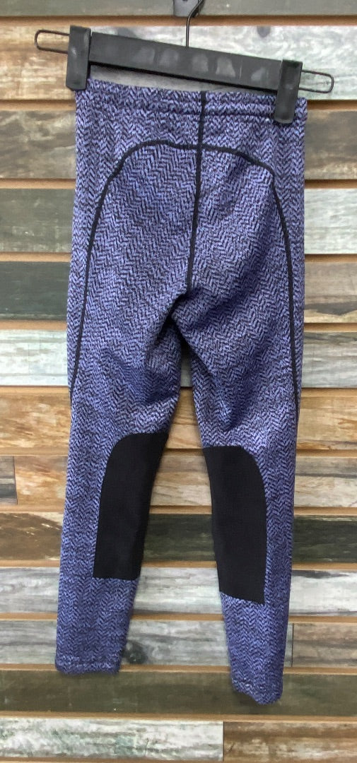 USED Kerrits Knee Patch Breeches Small Periwinkle/Black