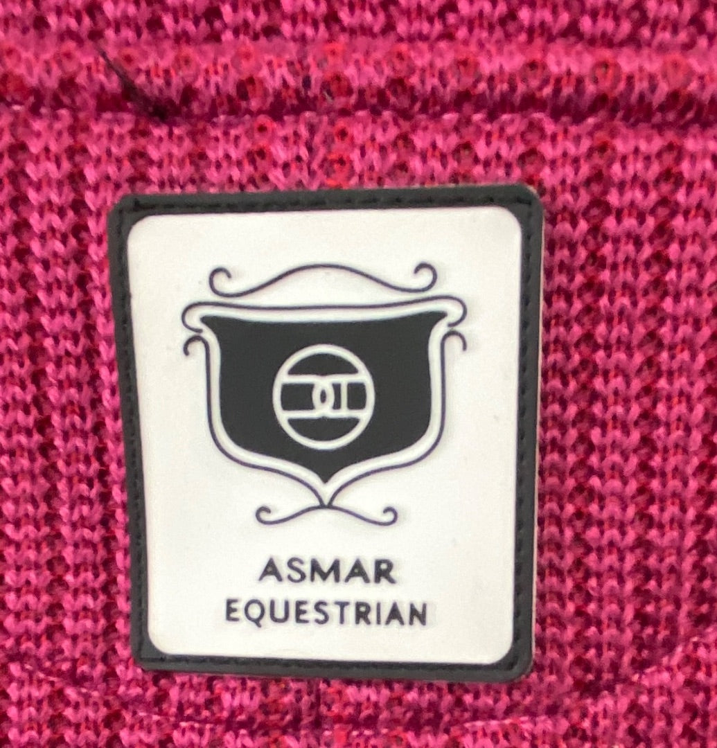 USED ASMAR Equestrian Ladies Dark Pink Knitted Vest M Dark Pink