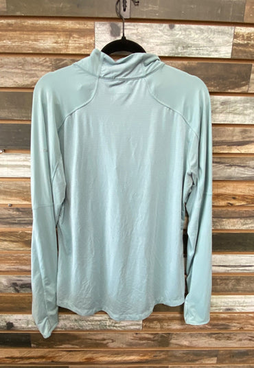 USED Columbia Ladies English Long Sleeve Top XL Teal