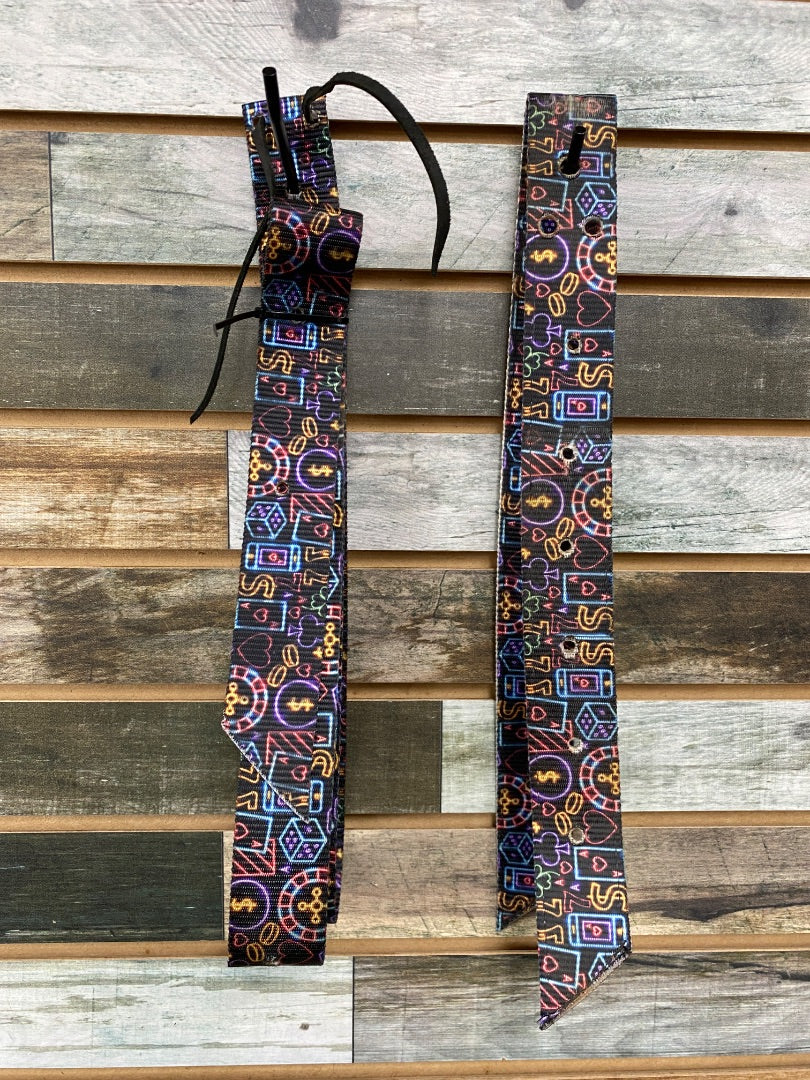 USED  Latigo and Off Billet Set  Multi-Colored