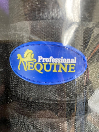 USED Professional Equine Full Set of Standing Wraps Medium Purple/Black