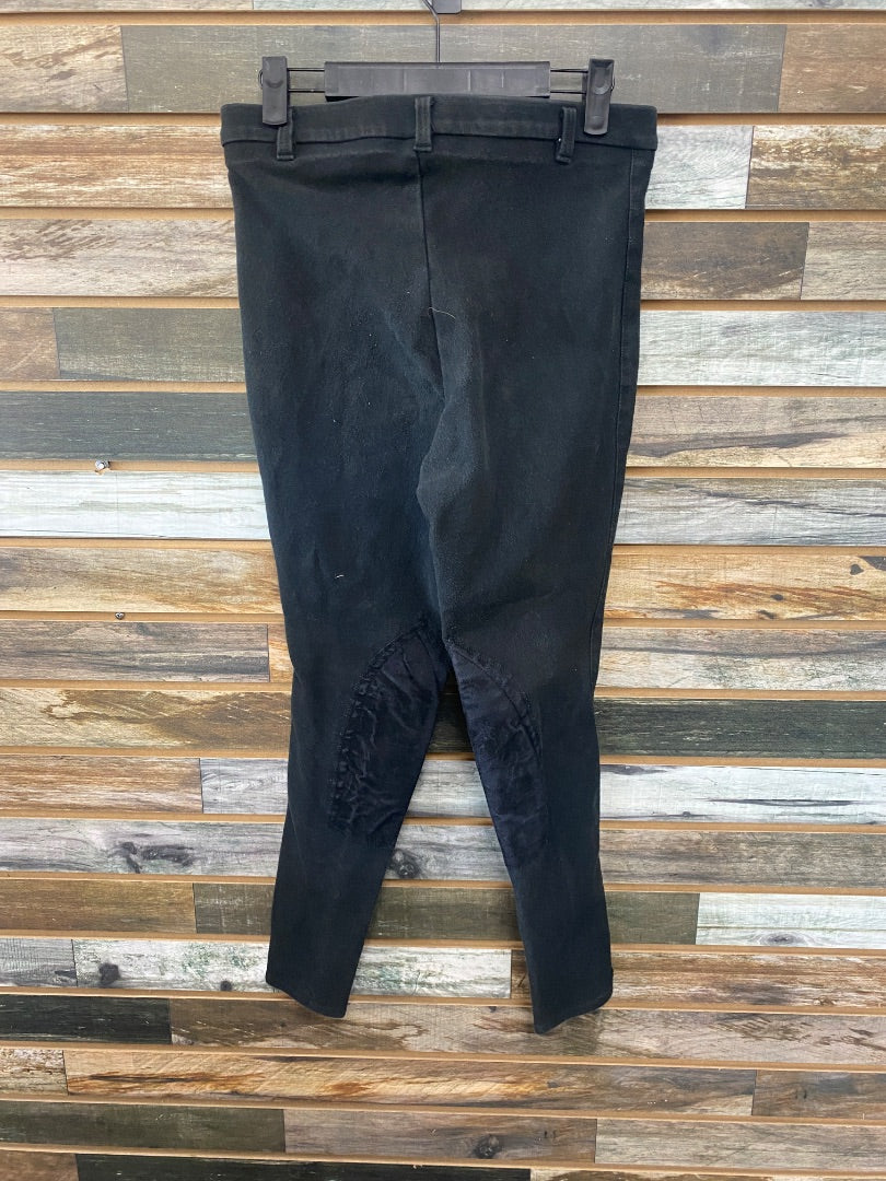 USED Devon-Aire Ladies Knee Patch Breech 32L Black