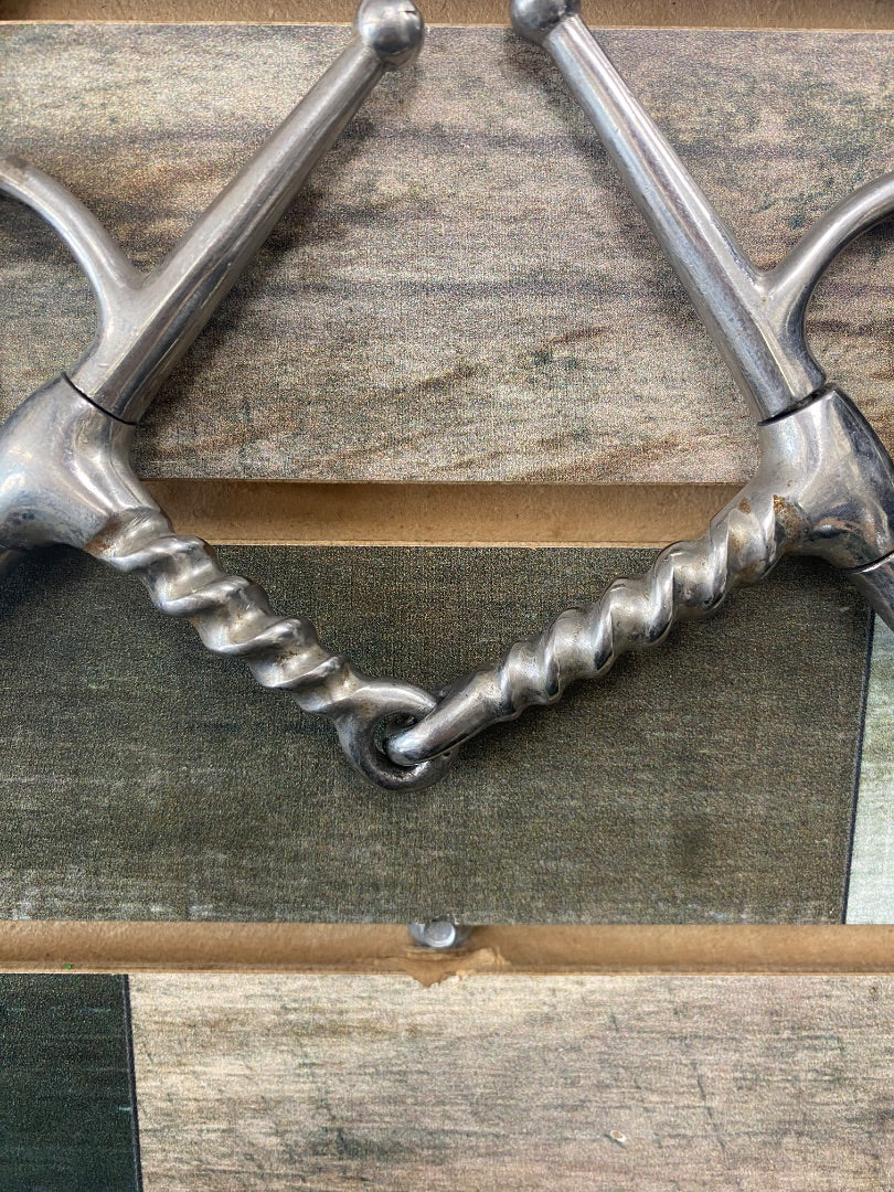 USED  Twisted Full Cheek Snaffle Bit 5"