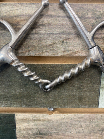 USED  Twisted Full Cheek Snaffle Bit 5"