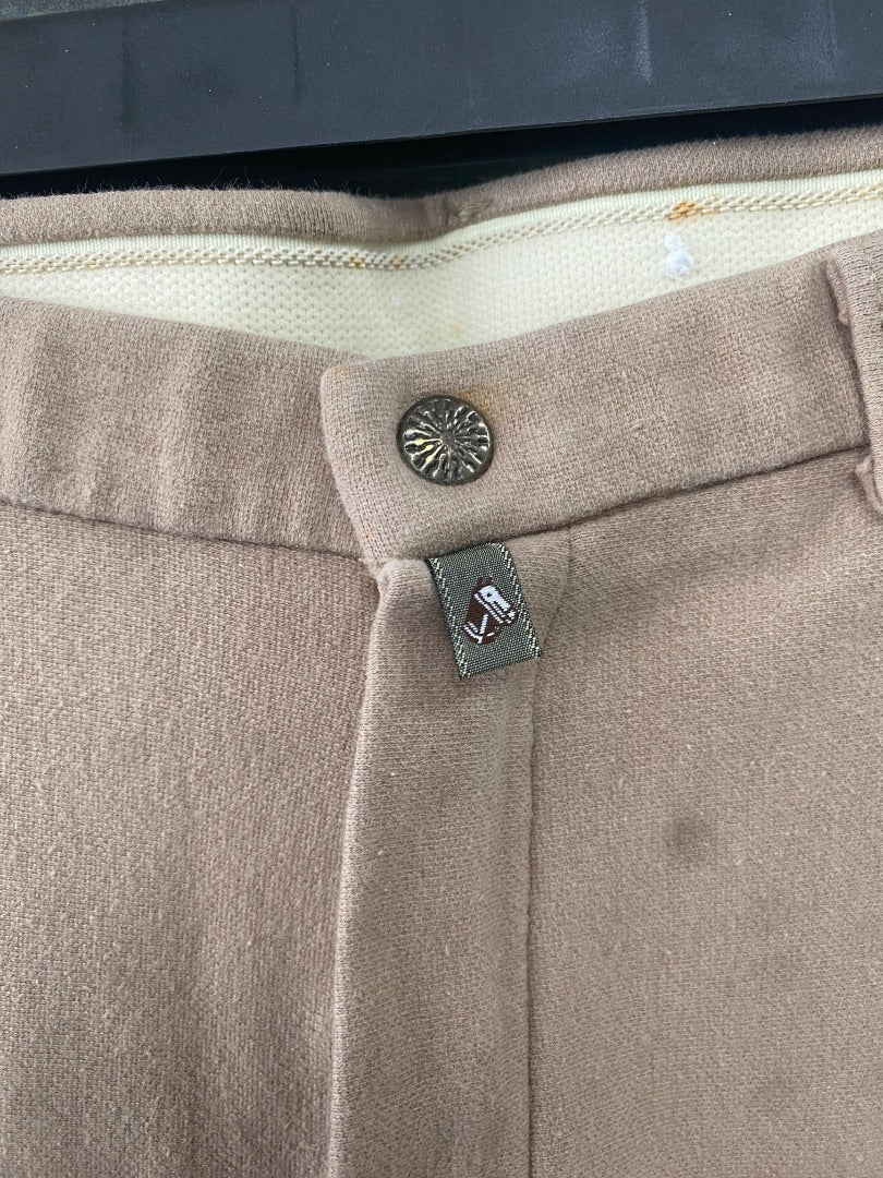 USED Devon-Aire Ladies English Breeches Knee Patch 30 Tan