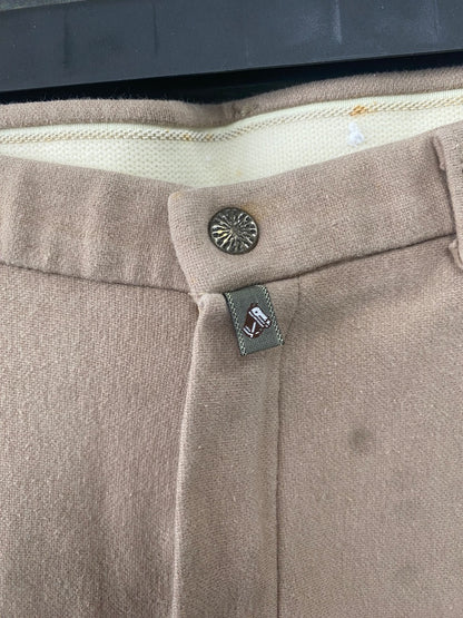 USED Devon-Aire Ladies English Breeches Knee Patch 30 Tan