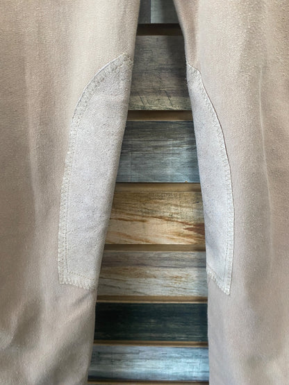 USED Devon-Aire Ladies English Breeches Knee Patch 30 Tan