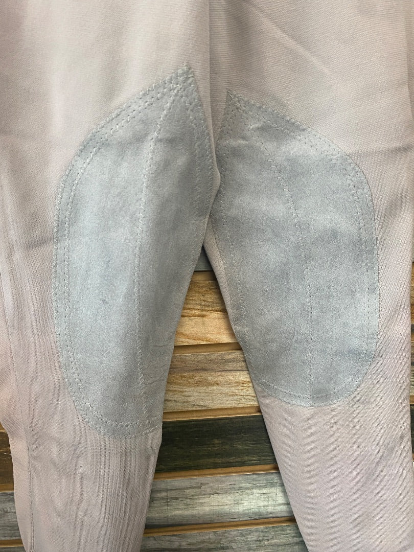 USED LakeShire Ladies English Breech Knee Patch 30L Grey