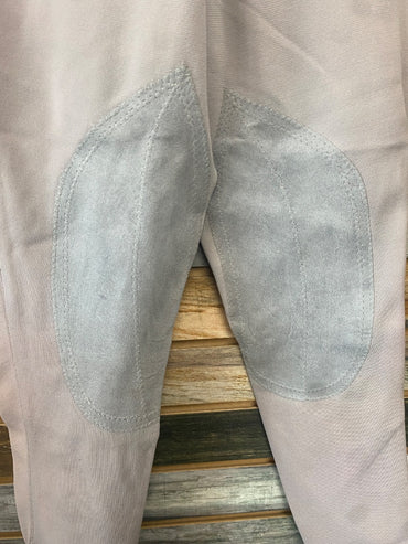 USED LakeShire Ladies English Breech Knee Patch 30L Grey