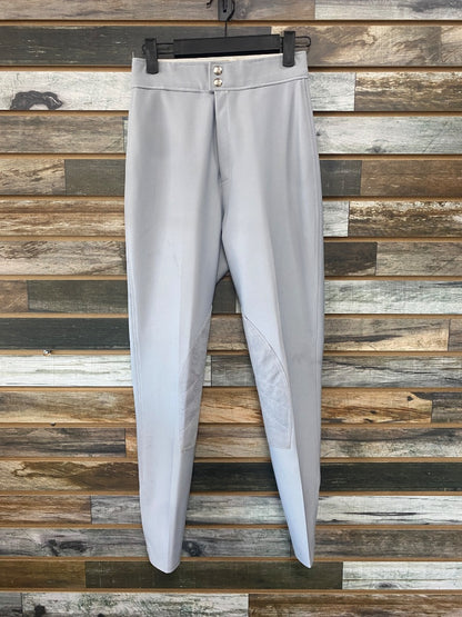 USED Breeks Ladies English Breeches Knee Patch Small Grey