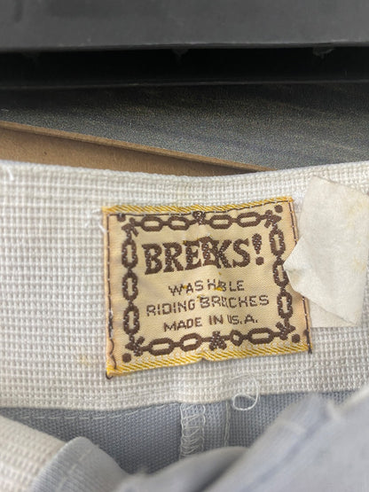USED Breeks Ladies English Breeches Knee Patch Small Grey