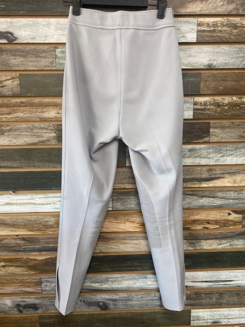 USED Breeks Ladies English Breeches Knee Patch Small Grey