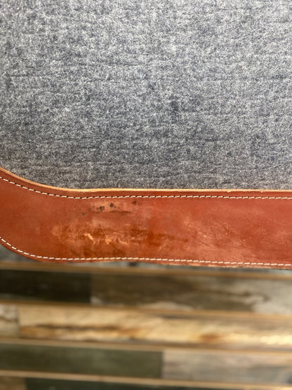 USED Tuffrider Western Saddle Pad 32" Grey/Brown