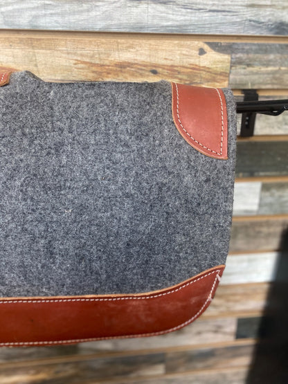 USED Tuffrider Western Saddle Pad 32" Grey/Brown