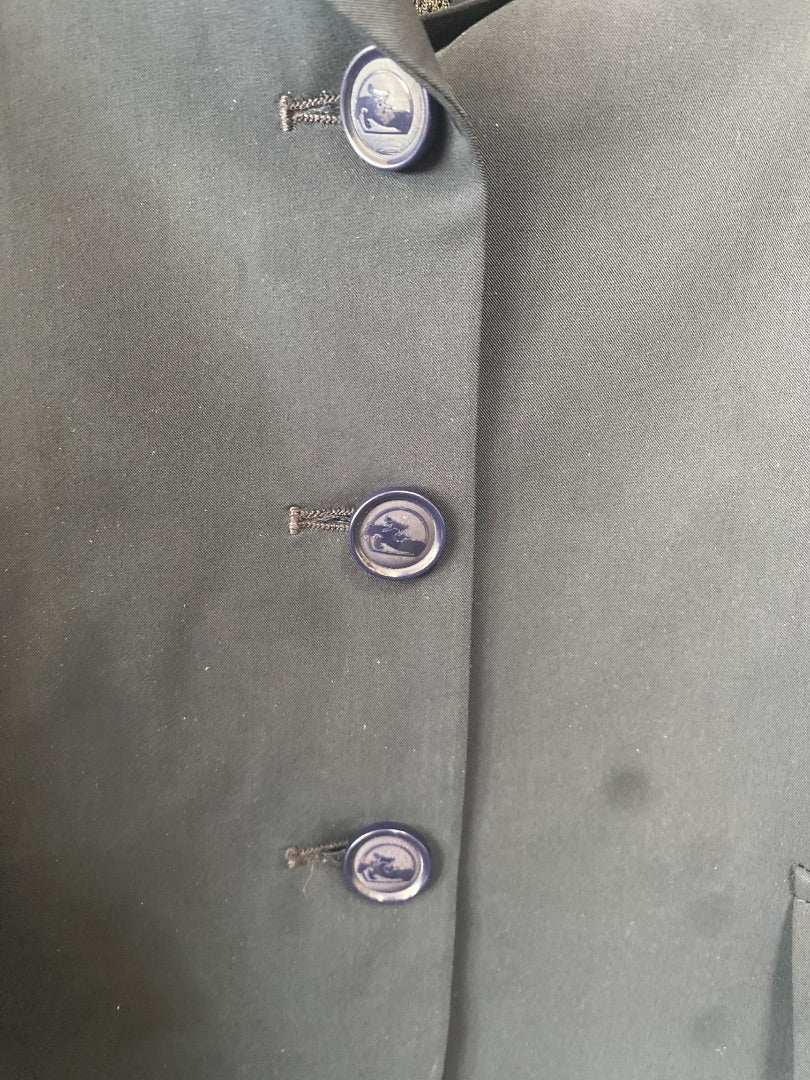 USED Grand Prix Youth English Show Coats Youth Medium Navy