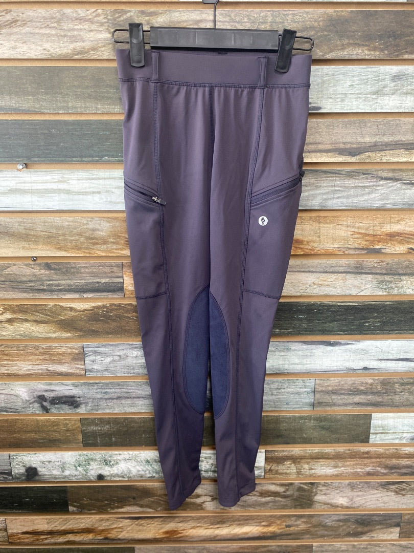 USED Amazon Youth Riding Tights Youth Large Purple