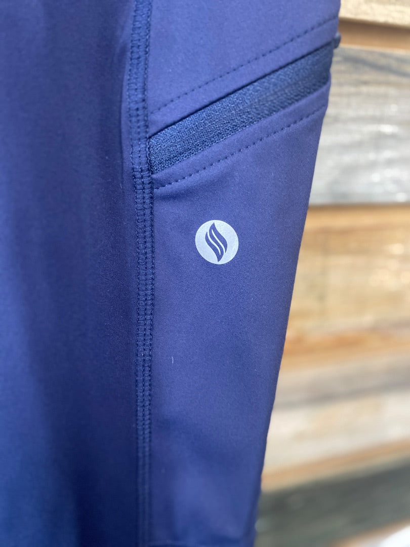 USED Amazon Youth Riding Tights Youth Large Navy