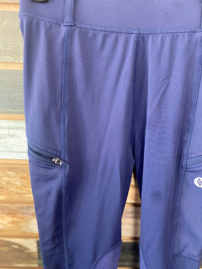 USED Amazon Youth Riding Tights Youth Large Navy