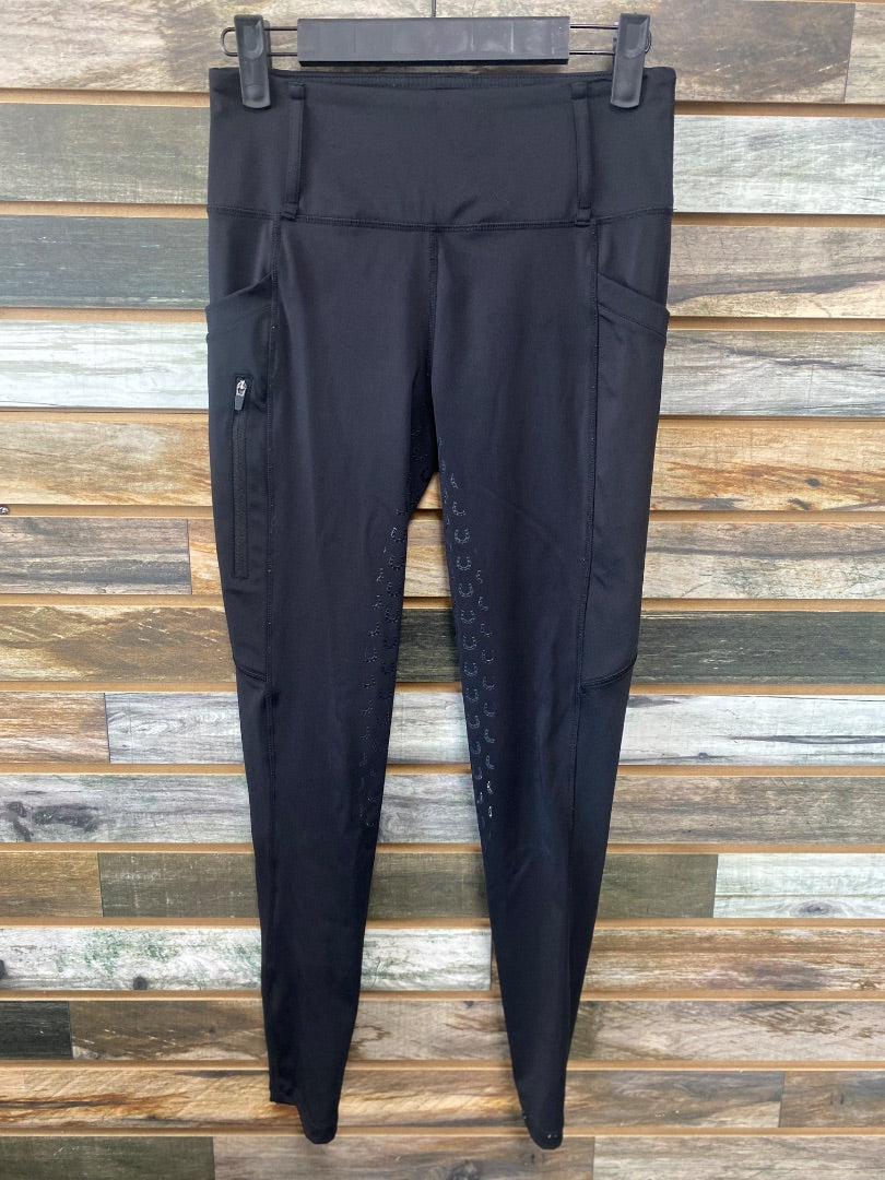 USED FitsT4 Youth Silicone Full Seat Breeches Youth Large Black