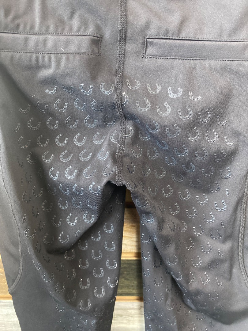 USED FitsT4 Youth Silicone Full Seat Breeches Youth Large Black