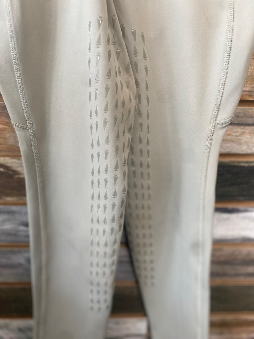 USED Kerrits Youth English Riding Tights Youth XL Tan